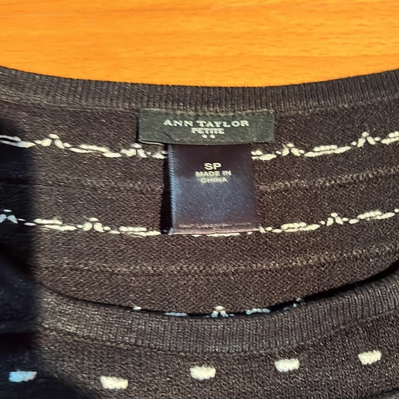 Ann Taylor dress, black with one dots - Picture 5 of 9